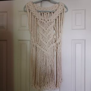 Macrame poncho